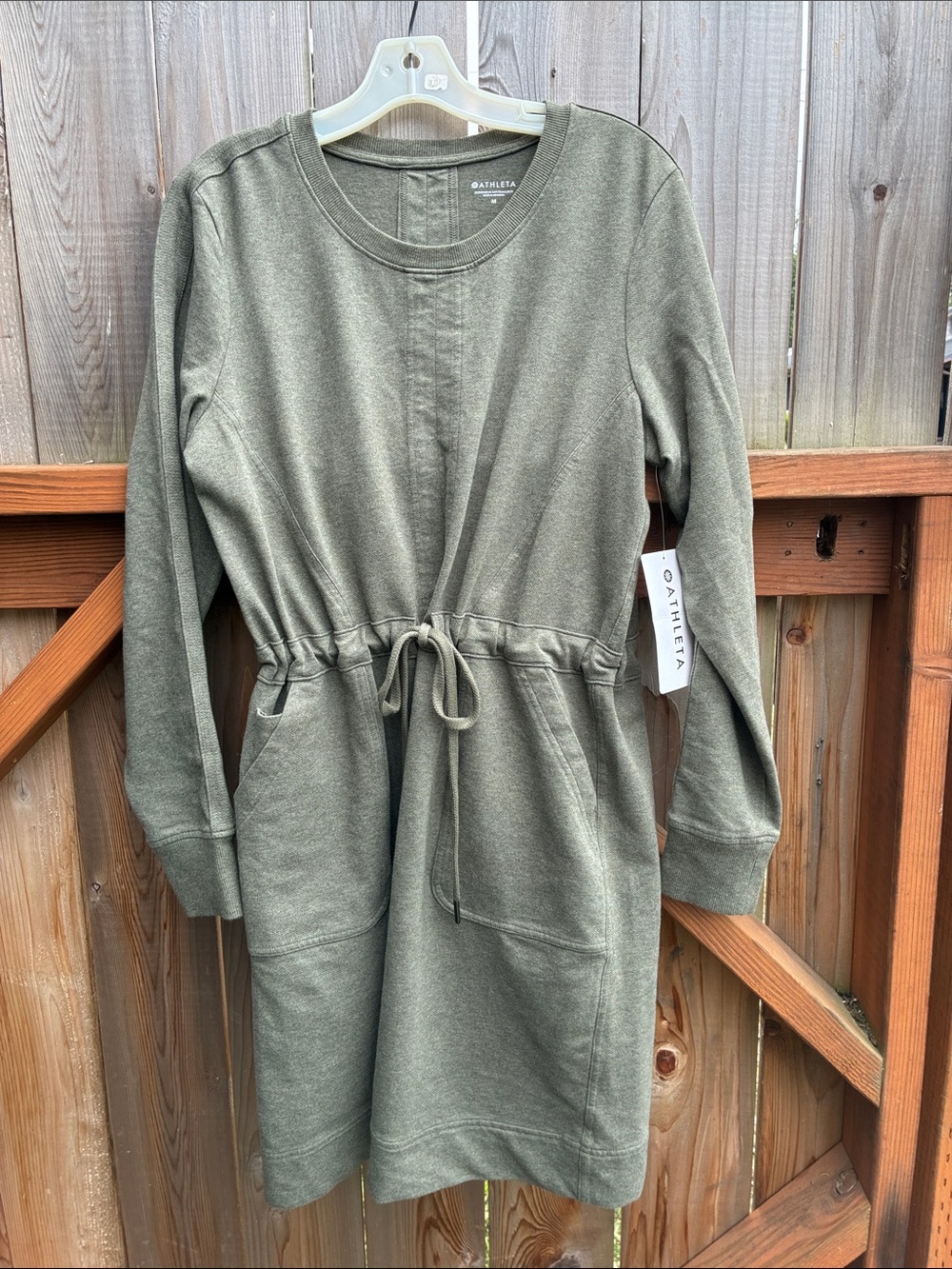 Athleta Farrallon Heather Dress with Drawstring